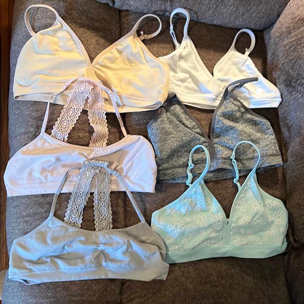 Wonder Nation Girl’s 6 count Bras, size 38